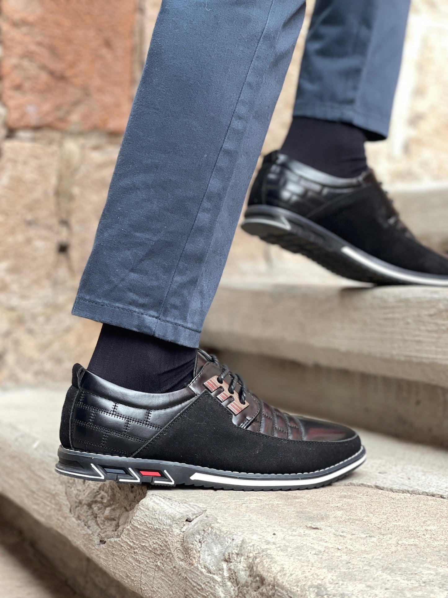 Herren Derby Schnürschuhe Im Klassischen Stil