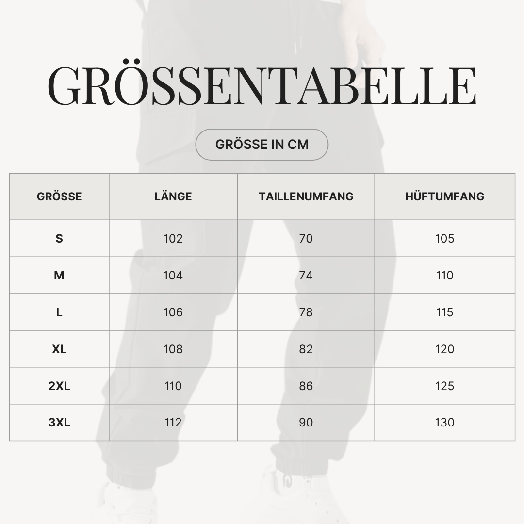 Größentabelle