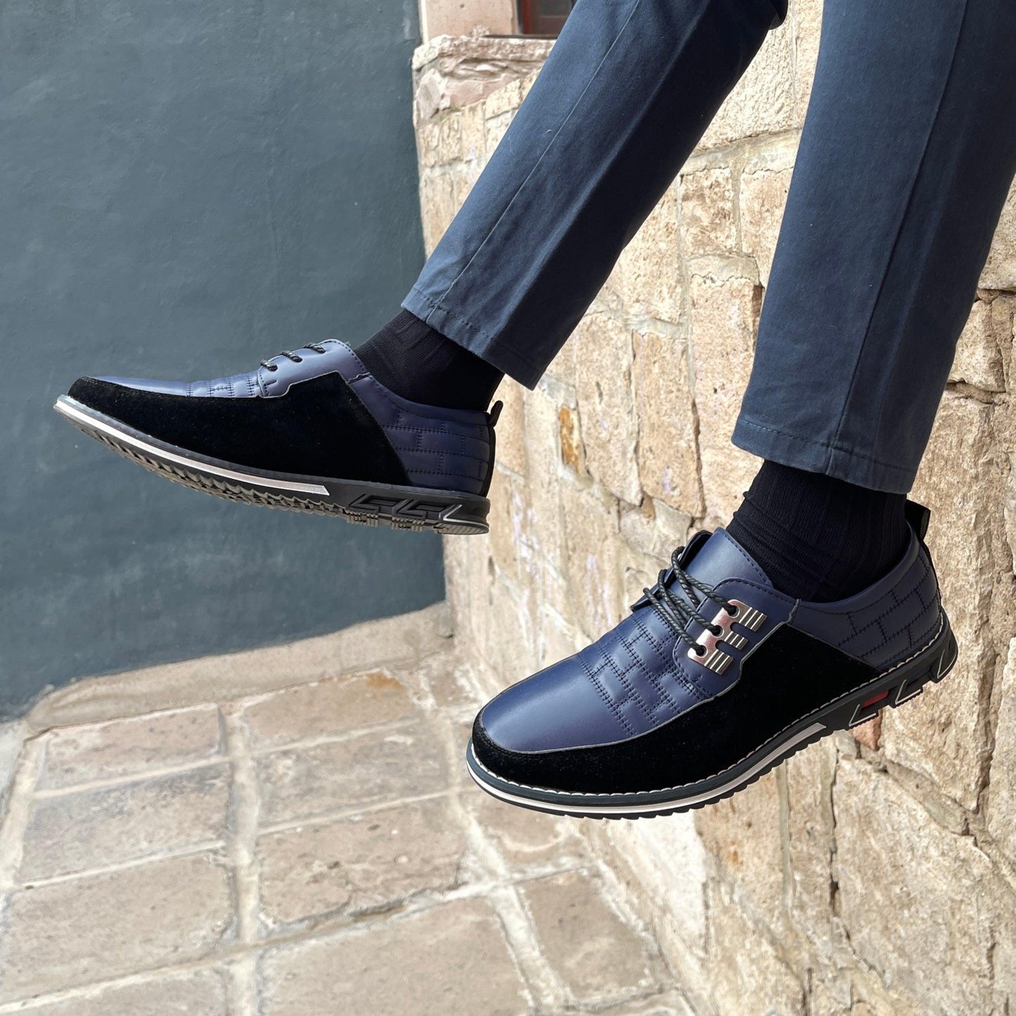 Herren Derby Schnürschuhe Im Klassischen Stil