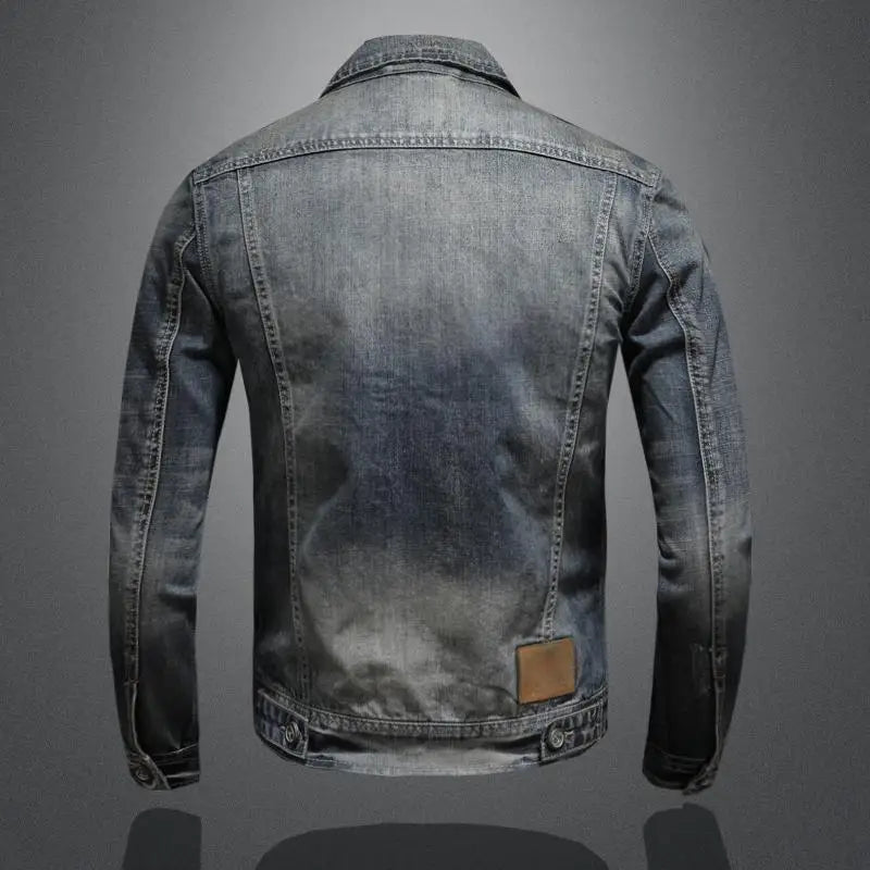 Leichte Herren Jeansjacke Mit Lockerer Passform