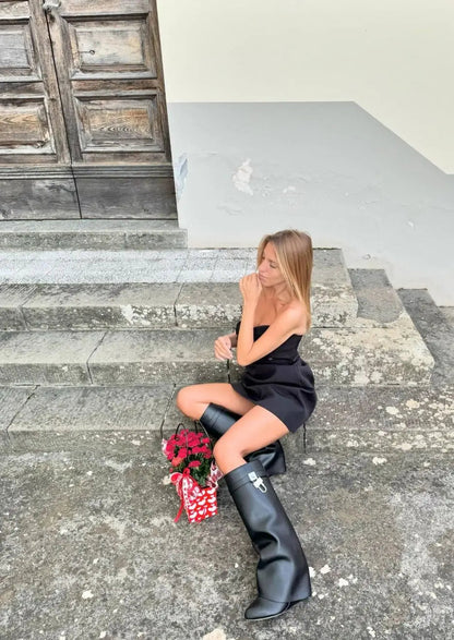 Keilabsatz-Kniehohe Stiefel für Damen - Image 15