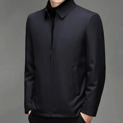 Herren Jacke Mit Leichter Wattierung Und Geradem Schnitt