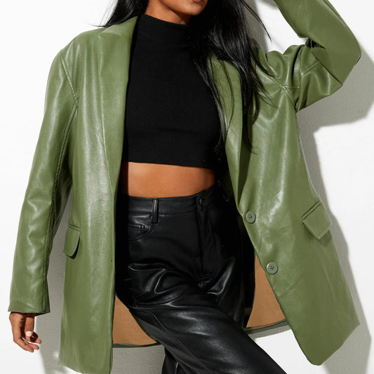 Damen Blazer Mit Taillierter Passform Aus Glattem Stoff