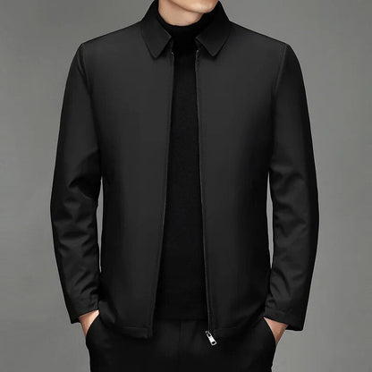Herren Jacke Mit Leichter Wattierung Und Geradem Schnitt
