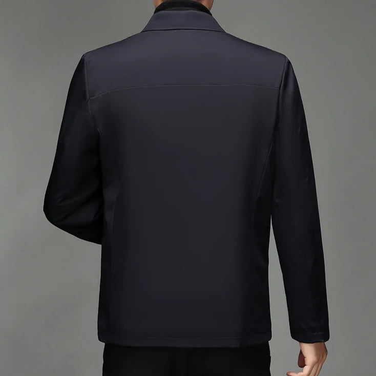 Herren Jacke Mit Leichter Wattierung Und Geradem Schnitt