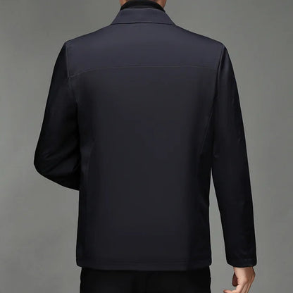Herren Jacke Mit Leichter Wattierung Und Geradem Schnitt