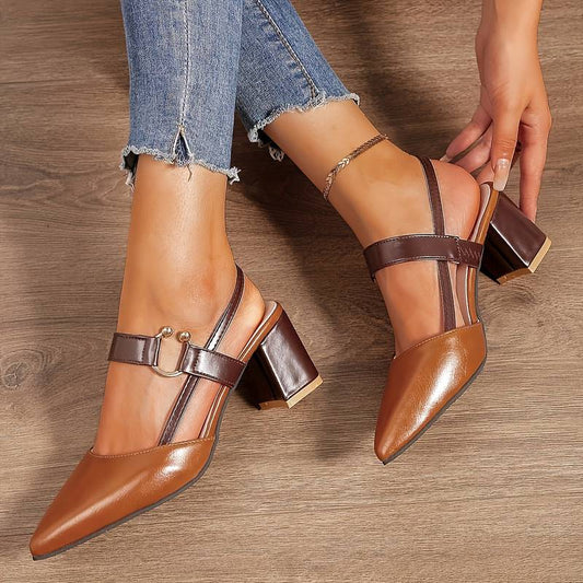 Damen Pumps Mit Riemen Und Mittelhohem Absatz