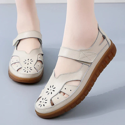 Damen Sandalen – Geschlossene Spitze & Cut-Out