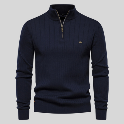 Alres | Muscle Fit Lässiger Rippenpullover für Herren – Trendy und Bequem