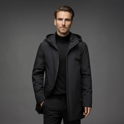 Kapuzen-Midilänge-Jacke für Herren - Image 6