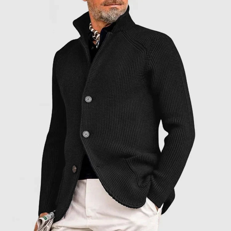 Kendu | Herrenjacke Mit Elegantem Revers Und Gestrickter Tasche