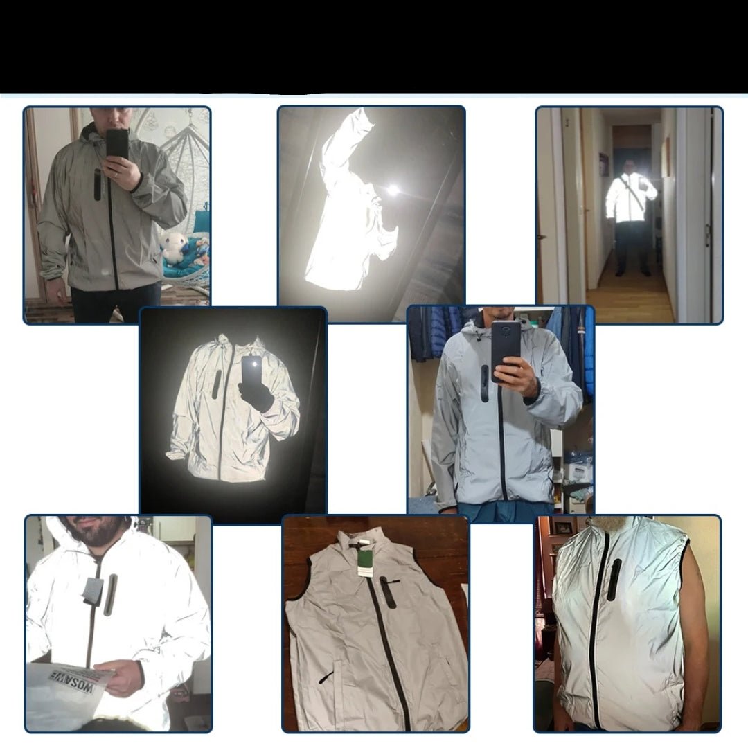 Reflektierende wasserdichte Jacke für Unisex - Image 9
