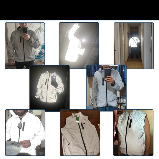 Reflektierende wasserdichte Jacke für Unisex - Image 9