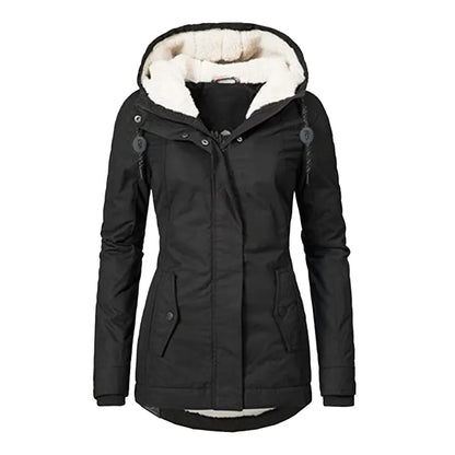 Winter Parka für Damen | Mantel mit Kapuze & Fleece-Futter