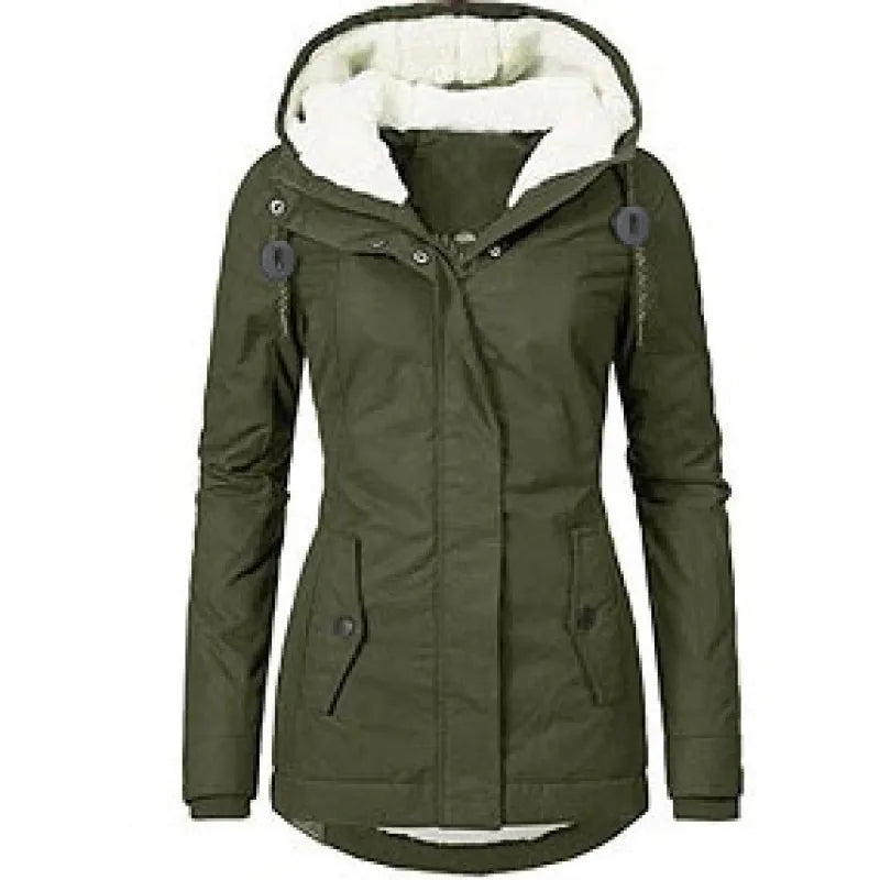 Winter Parka für Damen | Mantel mit Kapuze & Fleece-Futter