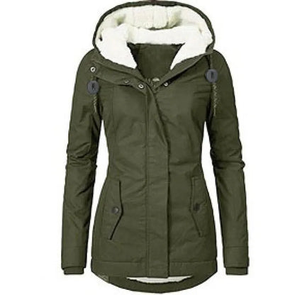 Winter Parka für Damen | Mantel mit Kapuze & Fleece-Futter