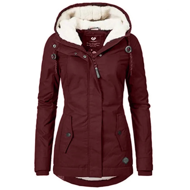 Winter Parka für Damen | Mantel mit Kapuze & Fleece-Futter