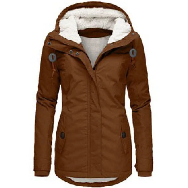 Winter Parka für Damen | Mantel mit Kapuze & Fleece-Futter