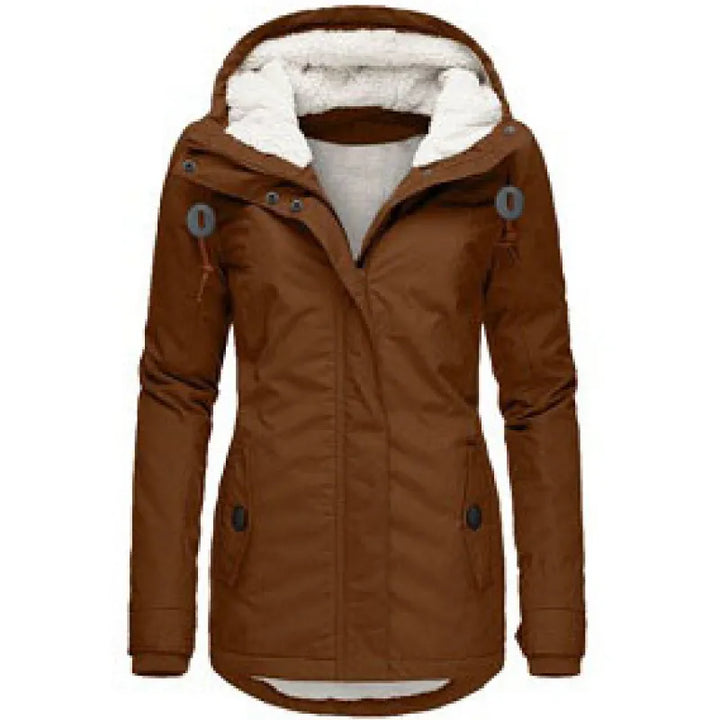Winter Parka für Damen | Mantel mit Kapuze & Fleece-Futter