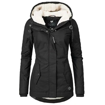 Winter Parka für Damen | Mantel mit Kapuze & Fleece-Futter