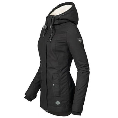 Winter Parka für Damen | Mantel mit Kapuze & Fleece-Futter