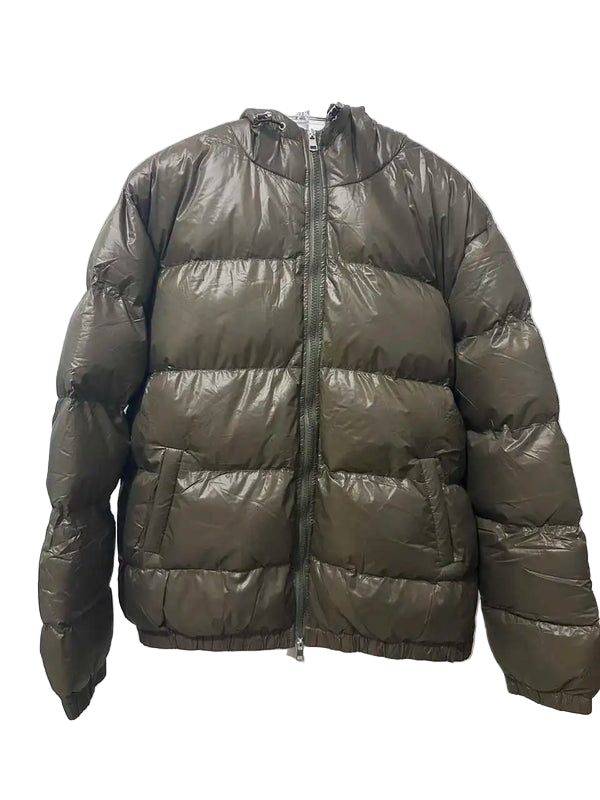 Pufferjacke mit Kapuze für Herren | Gepolsterte Winterjacke mit Reißverschluss