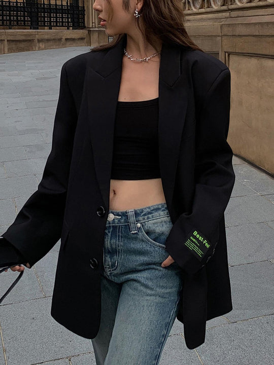 Oversized Zweireiher Blazer Kleid für Damen - Image 9