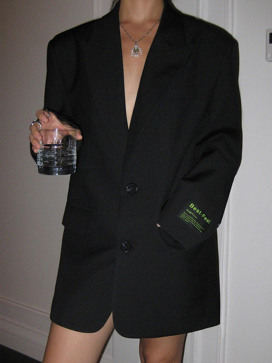Oversized Zweireiher Blazer Kleid für Damen - Image 8