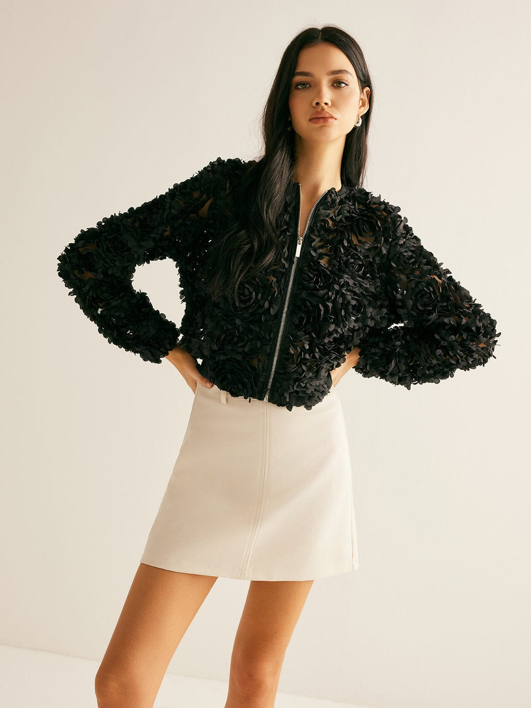 Floral Bomberjacke für Damen - Image 2