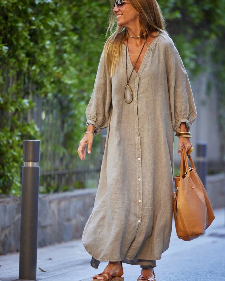 Damen-Kleid-mit-ubergrossen-Puffarmeln-Maxi-2.jpg