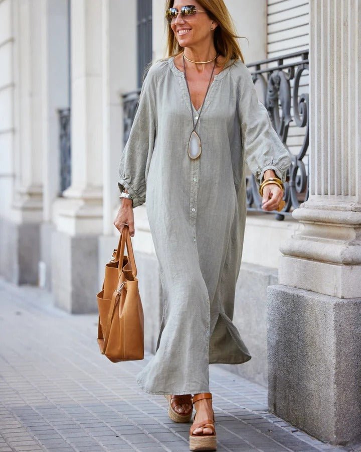Damen-Kleid-mit-ubergrossen-Puffarmeln-Maxi-5.jpg