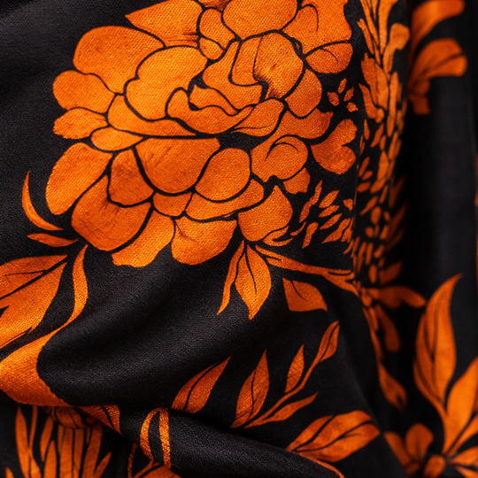 Maxi abito monospalla floreale con spacco laterale da donna