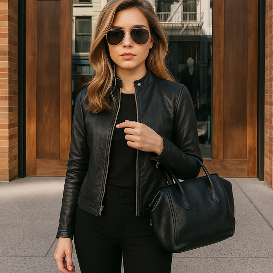 Slim Fit Bikerjacke für Damen - Image 11