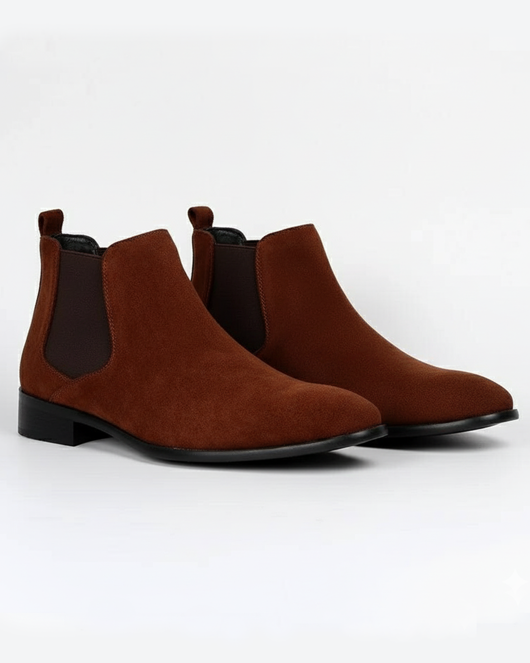 Chelsea boots in pelle scamosciata con inserti laterali da uomo