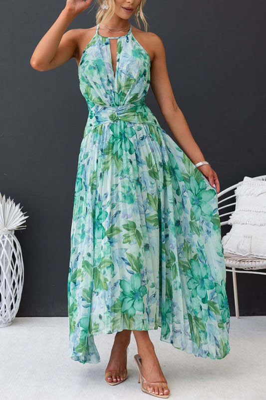 Damen Midikleid - Strukturierter Schnitt & Blumenmuster