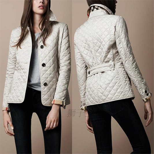 Damen Sommerjacke – Gestepptes Muster & Einheitliche Struktur