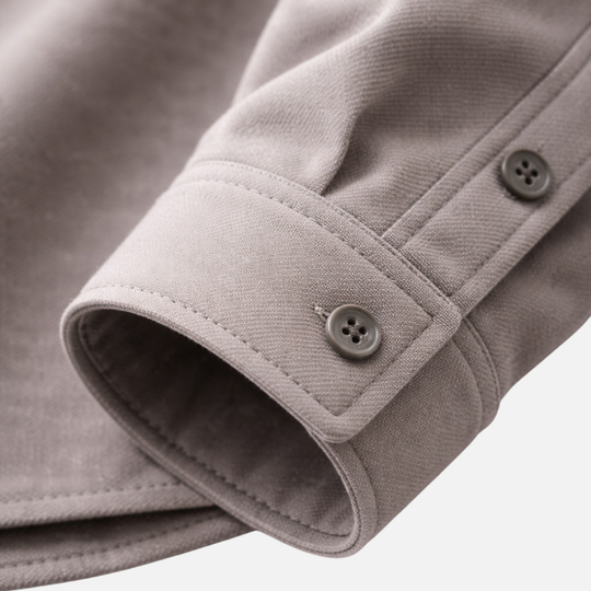 Gewebtes Overshirt mit Brusttaschen für Herren