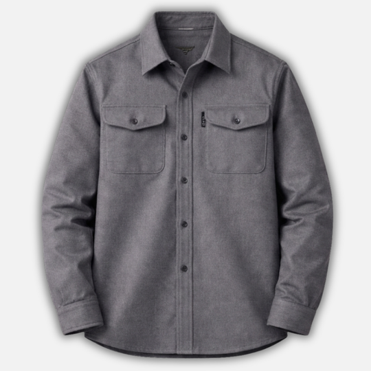 Gewebtes Overshirt mit Brusttaschen für Herren