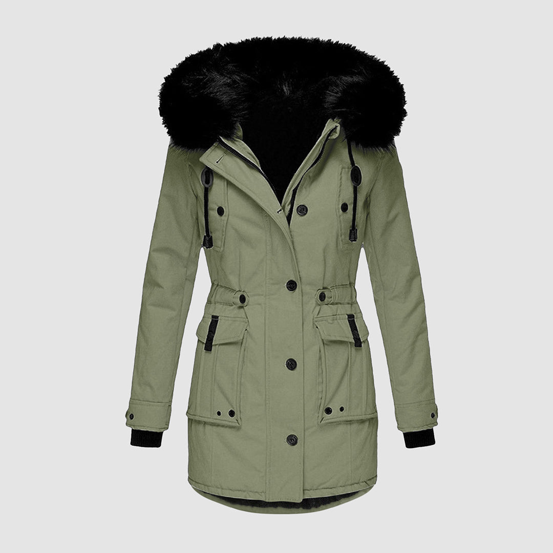 Anorak Jacke mit Fellkapuze für Damen - Image 6