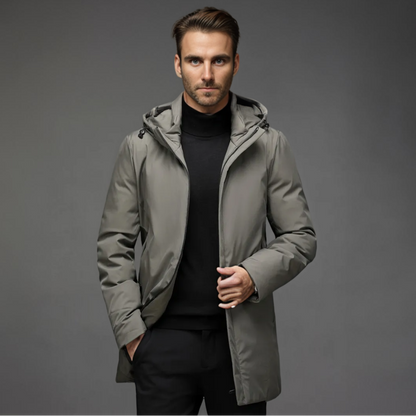 Kapuzen-Midilänge-Jacke für Herren - Image 5
