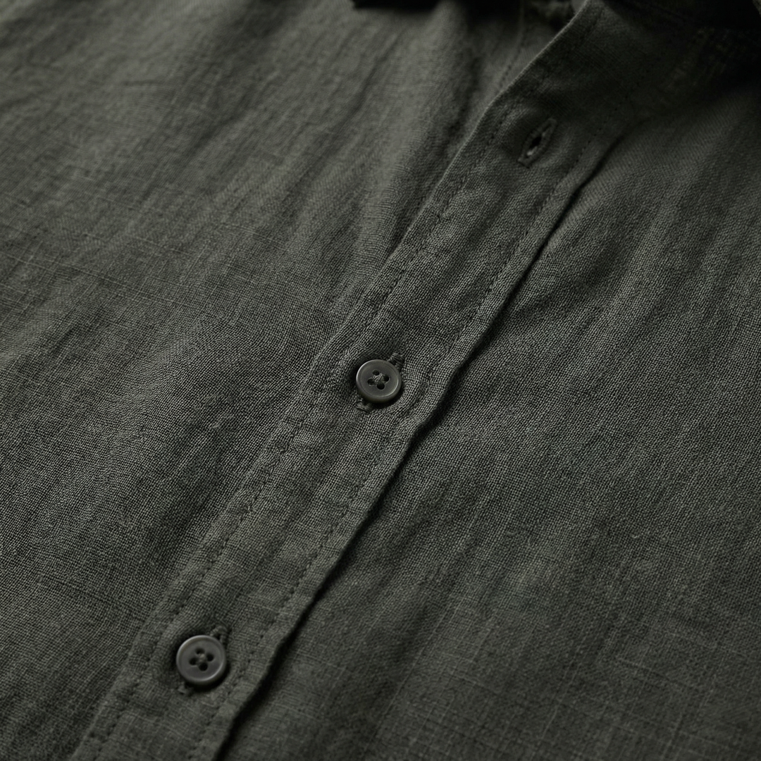 Hemd aus Leinen im modernen Schnitt mit klassischem Kragen für Herren