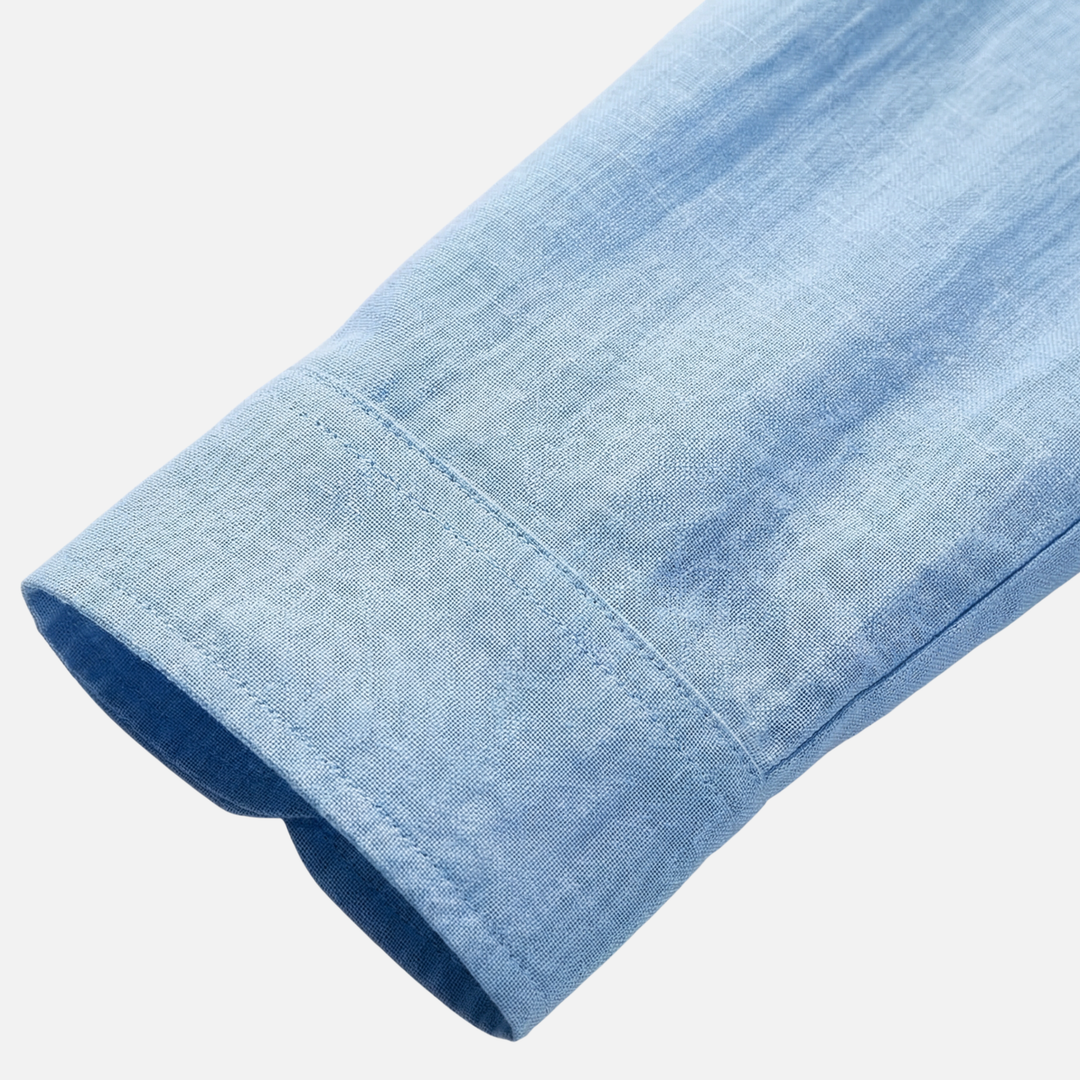 Hemd aus Leinen im modernen Schnitt mit klassischem Kragen für Herren