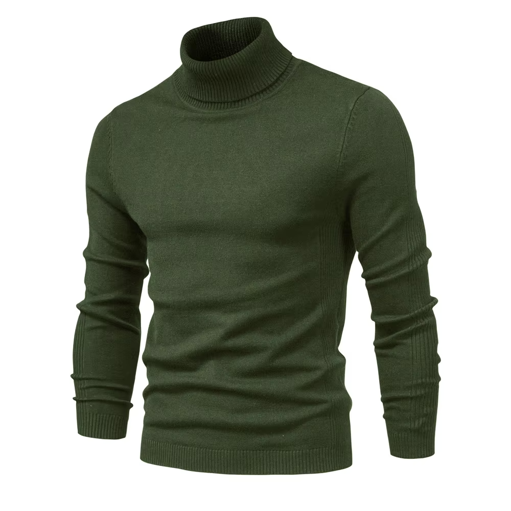 Schmal geschnittener Rollkragenpullover für Herren - Image 13