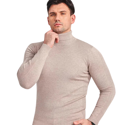 Schmal geschnittener Rollkragenpullover für Herren - Image 3