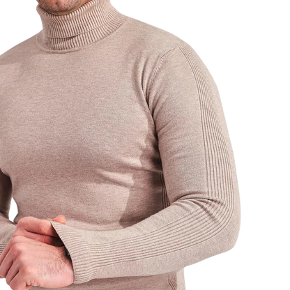 Schmal geschnittener Rollkragenpullover für Herren - Image 4