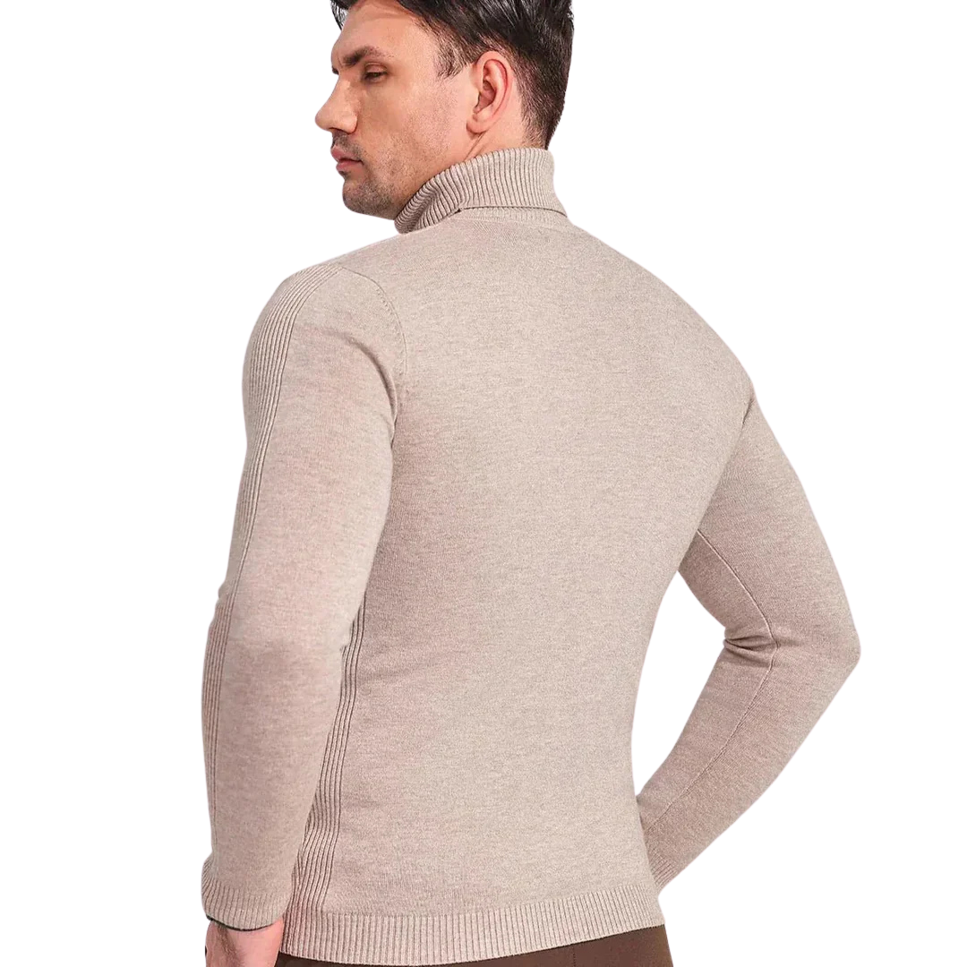 Schmal geschnittener Rollkragenpullover für Herren - Image 6