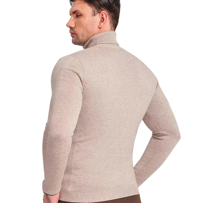 Schmal geschnittener Rollkragenpullover für Herren - Image 6