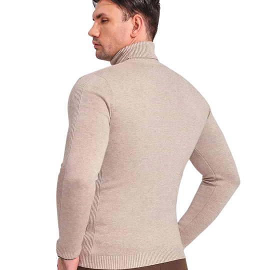 Schmal geschnittener Rollkragenpullover für Herren - Image 6