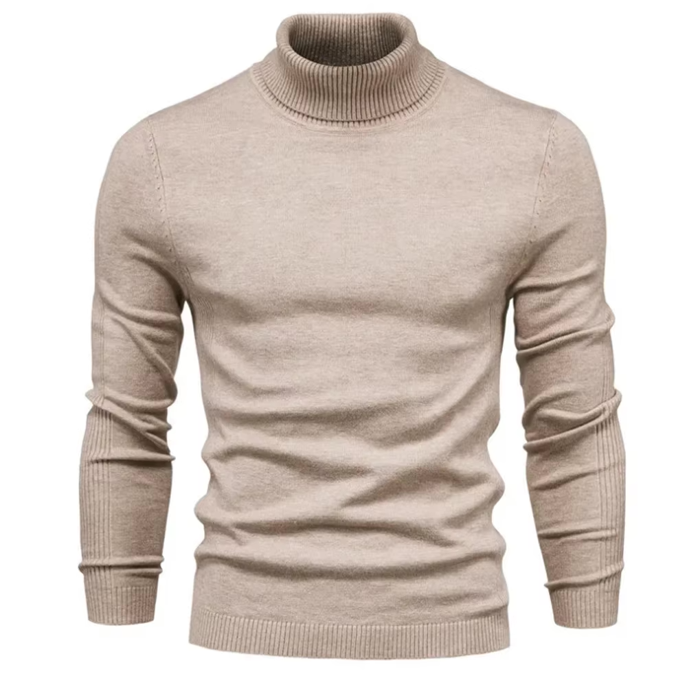 Schmal geschnittener Rollkragenpullover für Herren - Image 7