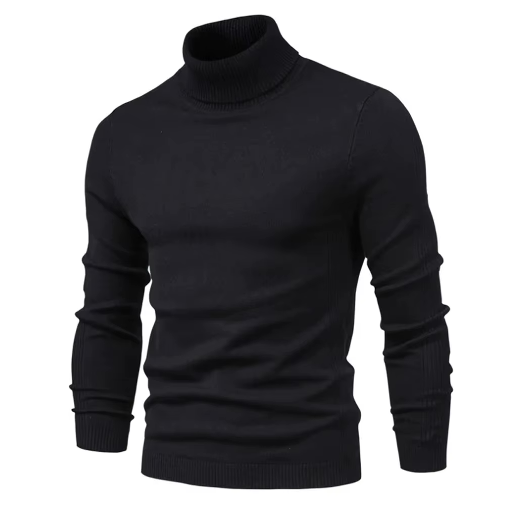 Schmal geschnittener Rollkragenpullover für Herren - Image 8
